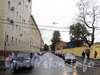 Перспектива Малой Монетной улицы от Большой Посадской улицы в сторону Дивенской улицы. Фото август 2011 г.