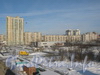 Дома по чётной стороне Хасанской ул. Вид с Российского путепровода. Фото февраль 2012 г.