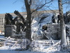 Ул. Тамбасова, дом 23, корп. 2. Сгоревший 2-этажный деревянный дом. Фото февраль 2012 г.