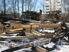 Ул. Тамбасова, дом 21, корп. 3. Развалины сгоревшего дома со стороны тоже сгоревшего дома 23 корпус 2. Фото март 2012 г.