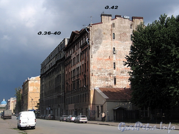 Дома 36-40 и 42 по улице Шкапина. Фото сентябрь 2011 г.