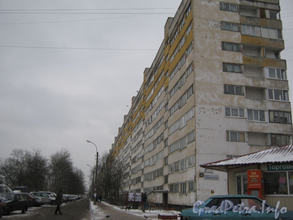 Ул. Пионерстроя, дом 6. Фасад по Рогачевскому переулку. Фото январь 2012 г.