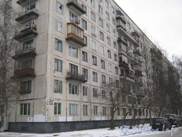 2-я Комсомольская ул., дом 40, корп. 1. Общий вид жилого дома. Фото январь 2012 г.