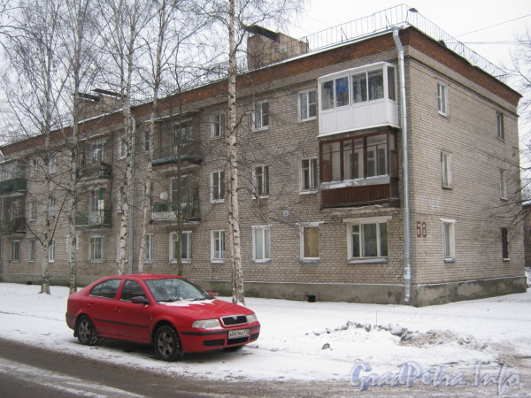 2-я Комсомольская ул., дом 58. Общий вид жилого дома. Фото январь 2012 г.