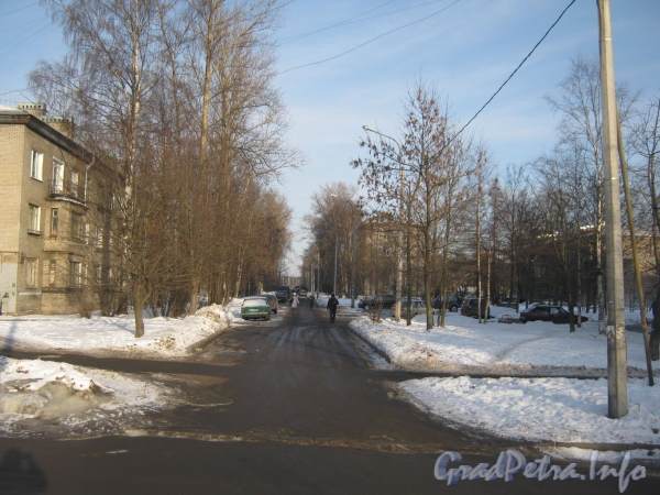 Перспектива 5-ойжерновской ул. от ул. Лазо в сторону ул. Коммуны. Фото февраль 2012 г.