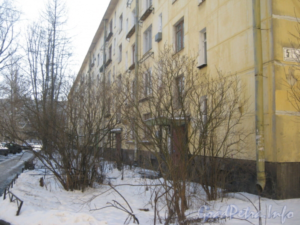 Ул. Бурцева, дом 5. Общий вид дома со стороны парадных. Фото февраль 2012 г.