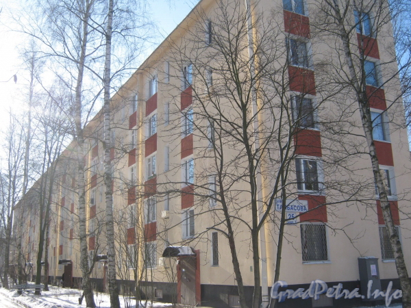 Ул. Тамбасова, дом 25, корп. 7. Общий вид со стороны дома 23 корпус 6. Фото февраль 2012 г.