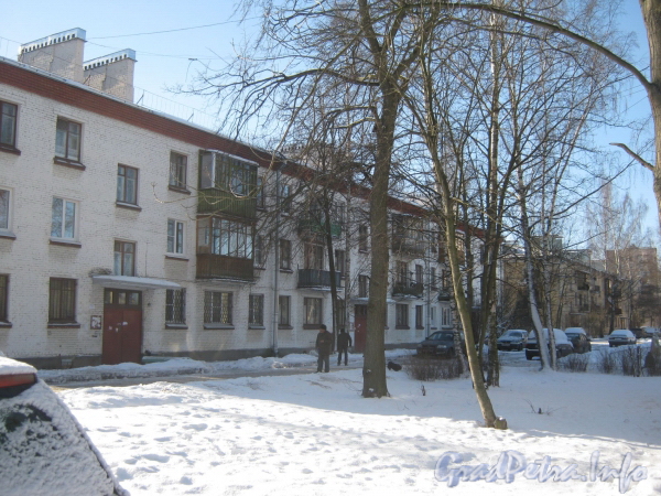 Ул. Тамбасова, дом 23, корп. 6. Общий вид дома со стороны парадных. На заднем плане - дом 42 корпус 3 по ул. Пограничника Гарькавого. Фото февраль 2012 г.