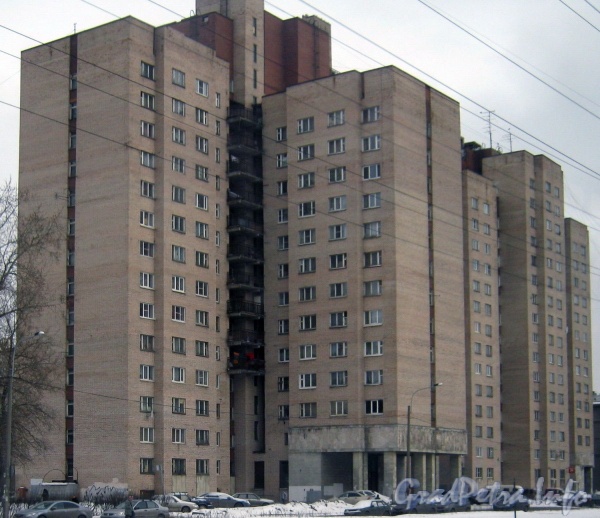 Ул. Маршала Говорова, дом 8. Общий вид здания с ул. Новостроек. Фото февраль 2012 г.