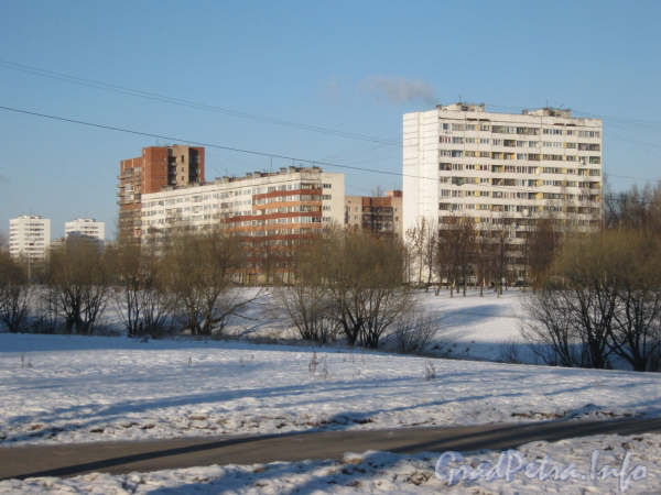 Ул. Добровольцев, дом 42 (справа) и дом 38 (слева). Вид со стороны ул. Здоровцева. Фото март 2012 г.