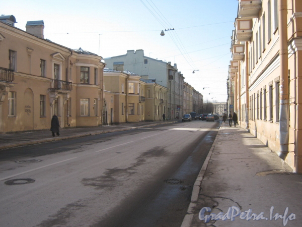 Перспектива Балтийской улицы от Майкова переулка в сторону площади Стачек. Фото март 2012 г.