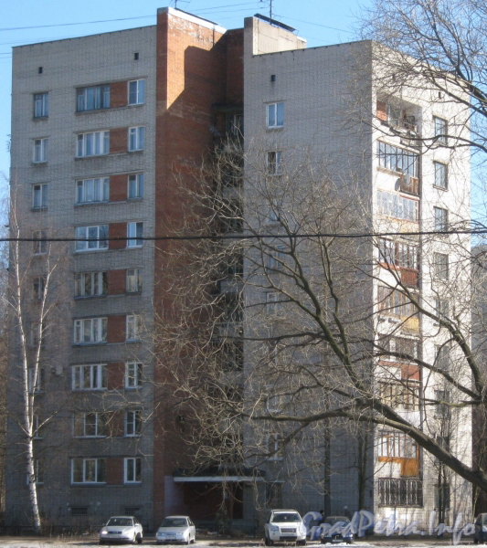 Ул. Лёни Голикова, дом 15, корпус 4. Вид дома из парка Александрино. Фото март 2012 г.