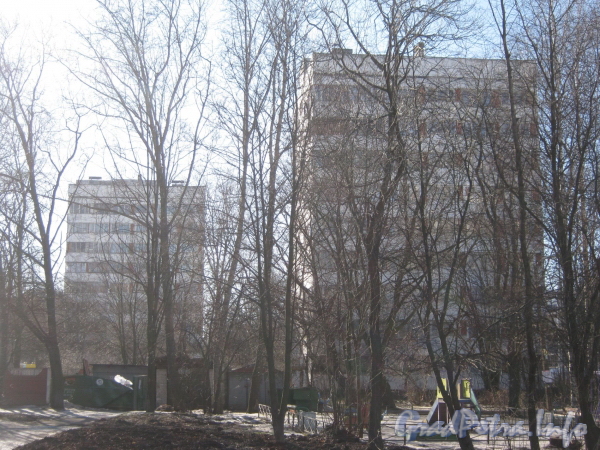Ул. Солдата Корзуна, дом 16, (слева) и дом 13, корпус 2 по ул. Козлова. Фото март 2012 г. 