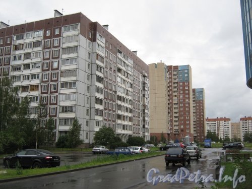 Планерная ул., дом 67 корпуса 1 (слева) и 2 (в центре) и проезд от Планерной ул. во дворы домов. Фото июль 2012 г.