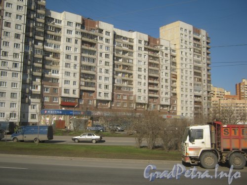 Бухарестская ул., дом 116. Общий вид с Бухарестской ул. Фото апрель 2012 г.