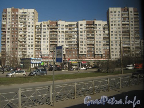Бухарестская ул., дом 120, корпус 1. Общий вид с Бухарестской ул. . Фото апрель 2012 г.