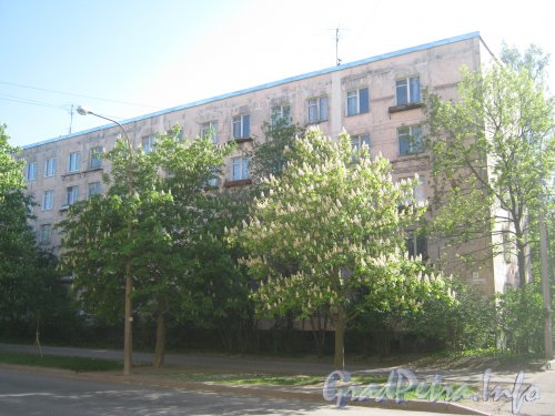 Ул. Танкиста Хрустицкого, дом 27. Общий вид правой части фасада со стороны дома 96. Фото 23 мая 2012 г.