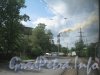 Кронштадтская ул. Вид из окна трамвая, проезжающего в начале улицы на ТЭЦ-14, производящей тест отопительной системы. Фото 25 июня 2012 г.