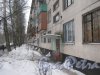 Ул. Черкасова, дом 3. Общий вид дома со стороны парадных. Фото 30 января 2013 г.