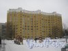 Ул. Черкасова, дом 2. Общий вид со стороны двора и парадных. Фото 30 января 2013 г.