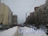 Киришская улица. Перспектива пешеходной чётной стороны в сторону улицы Черкасова в районе дома 2 литера А. Фото 30 января 2013 г.