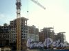 Пионерская ул., дом 50. СтроительствожК «Премьер Палас». Вид от Лазаревского моста. Фото июнь 2010 г.