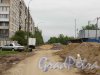 Перспектива улицы Евдокима Огнева от Дальневосточного проспекта во время ремонтных работ. Фото 25 мая 2013 г.