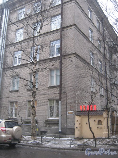 Варшавская ул., дом 14. Общий вид с Благодатной ул. Фото 3 января 2012 г.