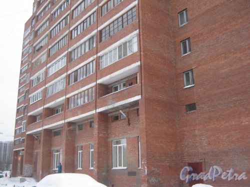 Ул. Руднева, дом 25. Фрагмент здания со стороны двора. Фото 25 января 2013 г.