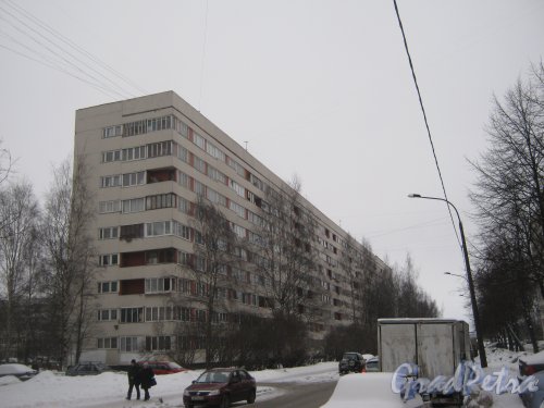 Ул. Руднева, дом 28, корпус 1. Общий вид здания со стороны дома 25. Фото 25 января 2013 г.