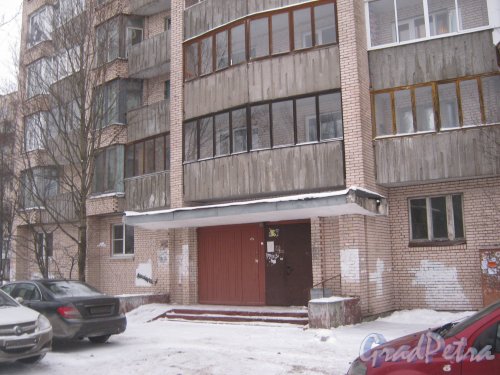 Ул. Руднева, дом 21, корпус 3. Общий вид со стороны парадной. Фото 25 января 2013 г.