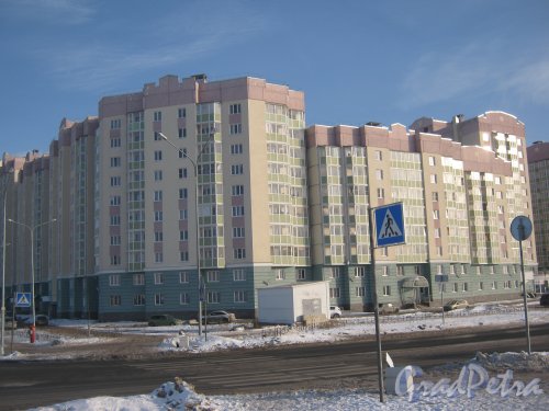 Ул. Маршала Захарова, дом 12, корпус 1. Общий вид здания. Фото 28 января 2013 г.