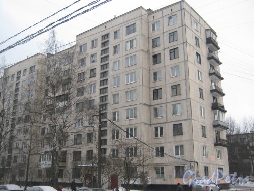 Ул. Киришская, дом 5. Фрагмент здания. Фото 30 января 2013 г.