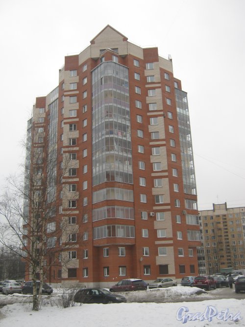 Ул. Черкасова, дом 14. Общий вид со стороны дома 16. Фото 30 января 2013 г.