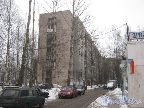 Ул. Руставели, дом 52. Общий вид здания с ул. Черкасова. Фото 30 января 2013 г.