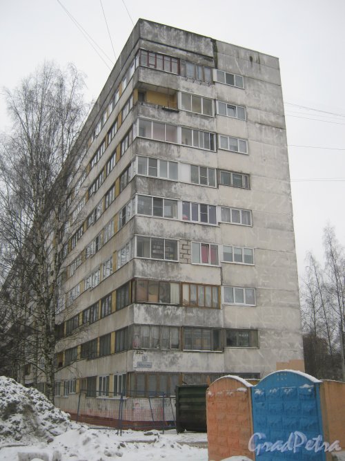 Ул. Черкасова, дом 6, корпус 3. Общий вид со стороны дома 8 корпус 3. Фото 30 января 2013 г.