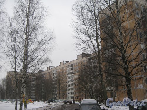 Ул. Черкасова, дом 4, корпус 1. Общий вид со стороны дома 6 корпус 3. Фото 30 января 2013 г.