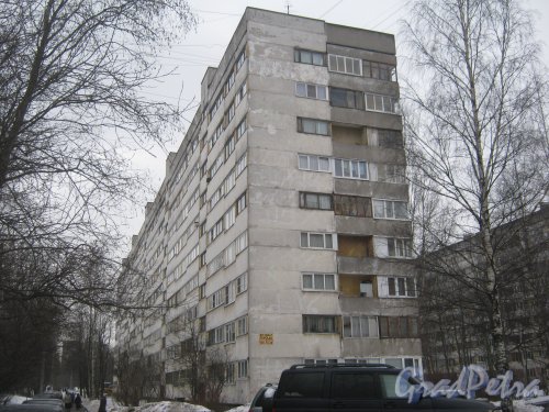 Ул. Черкасова, дом 6, корпус 3. Общий вид со стороны дома 4 корпус 2. Фото 30 января 2013 г.