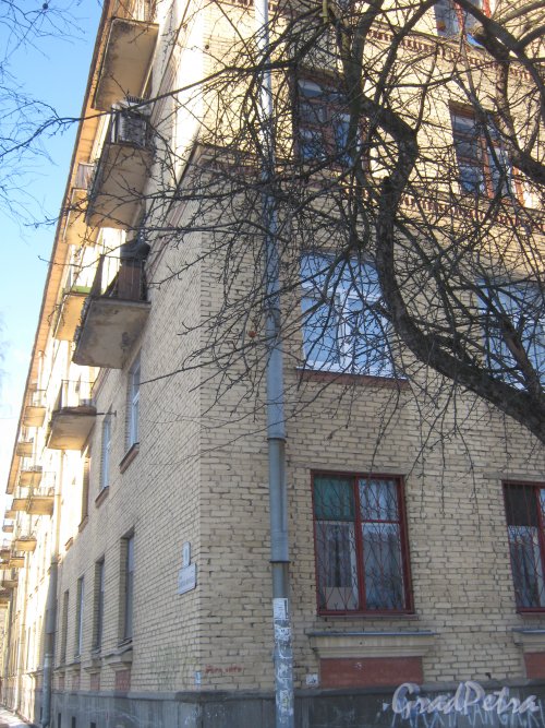 Ул. Капитана Воронина, дом 8. Фрагмент фасада. Фото 5 февраля 2013 г.