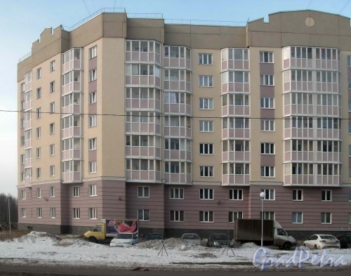 Улица Маршала Захарова, дом 16, корпус 1. Фасад со стороны улицы. Фото 3 марта 2013 г.