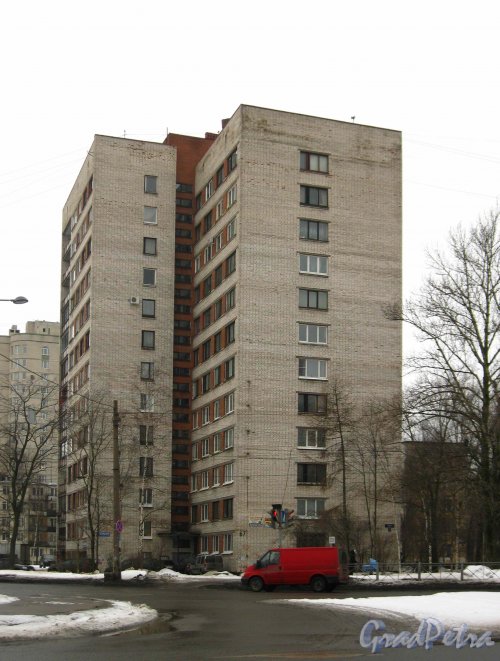 Варшавская улица, дом 67. Общий вид жилого дома. Фото 8 февраля 2013 г.