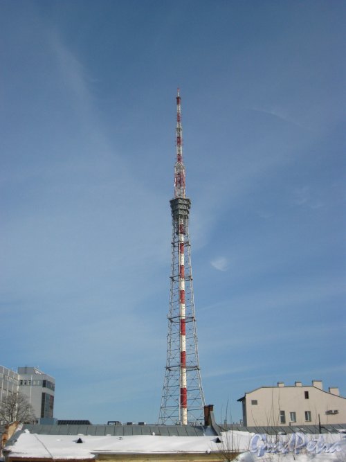 улица Академика Павлова, дом 3, литера Е. Телевизионная башня. Фото 13 марта 2013 г.