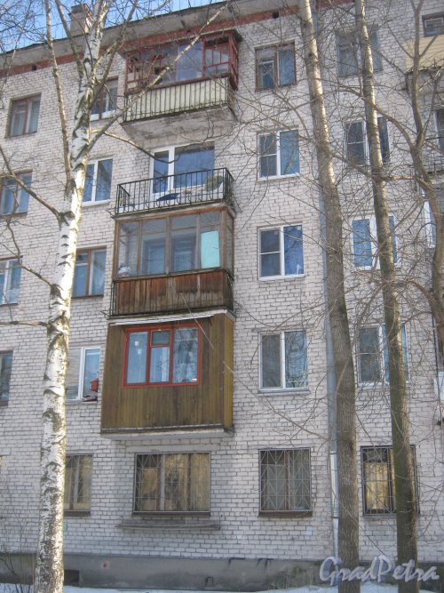 Ул. Харченко, дом 11. Фрагмент фасада здания. Фото 10 марта 2013 г.