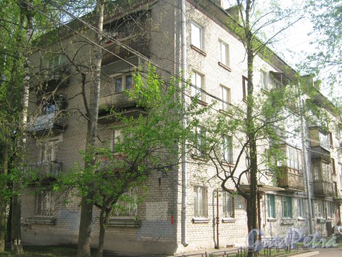 Караваевская ул., дом 27, корпус 1. Общий вид со стороны парадных. Фото 13 мая 2013 г.