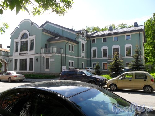 г. Пушкин, Малая улица, дом 3. Вид дома со стороны Дворцовой улицы. Фото 28 мая 2013 г.