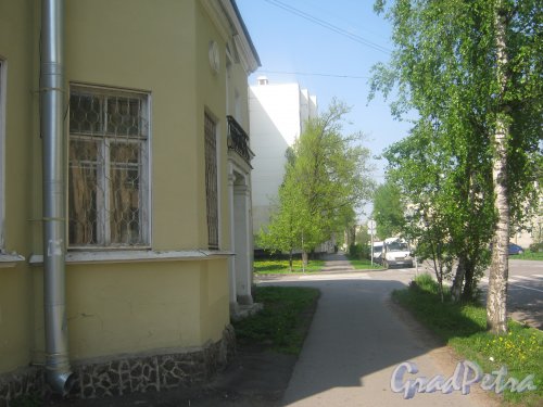 Турбинная ул., дом 37 (слева). Перспектива в сторону ул. Трефолева. Фото 18 мая 2013 г.