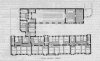 Малая Конюшенная, дом 3. План верхних этажей. Иллюстрация из журнала «Зодчий» № 6 за 1906 год.