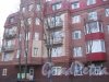 Город Пушкин, ул. Глинки, дом 16 (ул. Чистякова, дом 8). Фрагмент фасада со стороны ул. Чистякова. Фото 1 марта 2014 г.