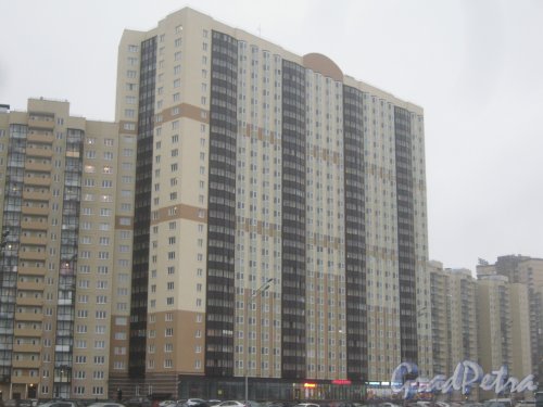 Ул. Маршала Казакова, дом 50, корпус 1. Центральная часть здания. Фото 29 декабря 2013 г. 