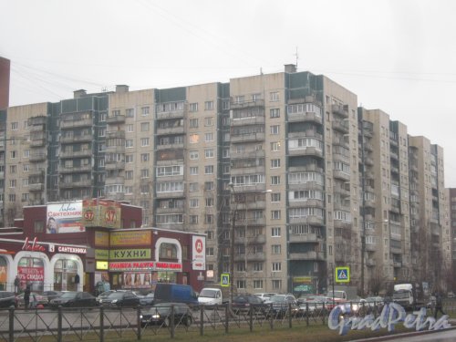 Ул. Маршала Захарова, дом 22, корпус 1. Общий вид с ул. Маршала Захарова. Фото 29 декабря 2013 г.